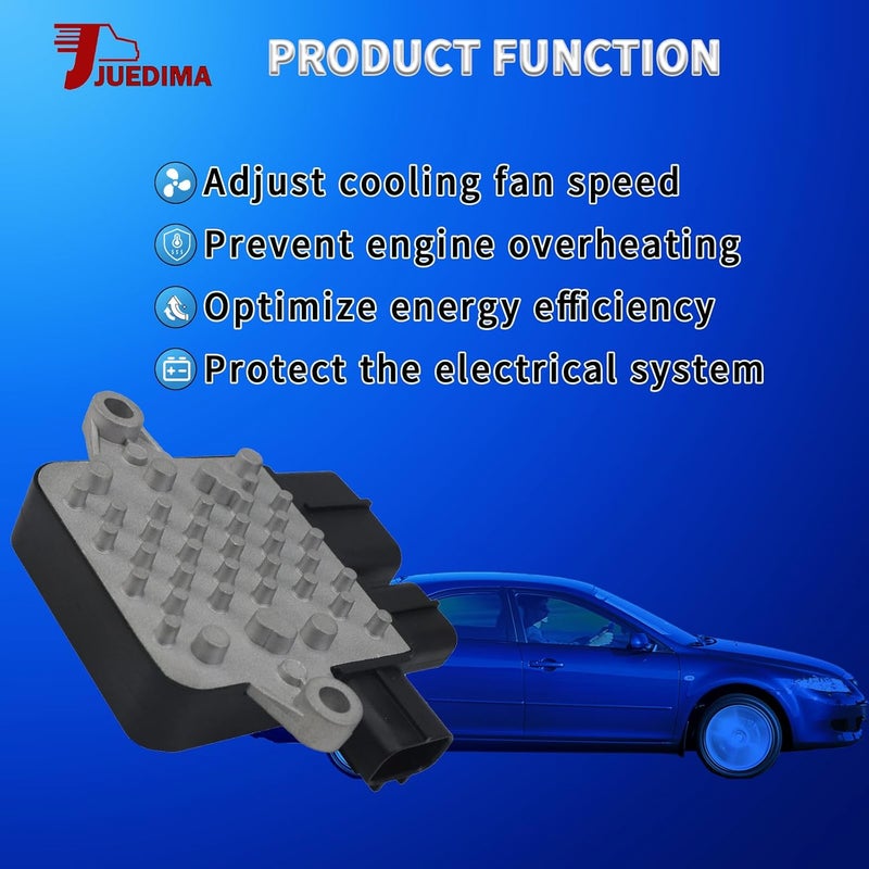 JUEDIMA Store Radiator Cooling Fan Control Unit Module Compatible with Mazda 6 MPV Lancer Outlander 2002-2007 Replaces# 1355A124 1C231-19700 AJY215SC0 MR497751 - Image 5